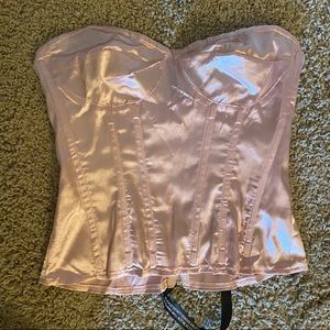 PLT Pink Satin Corset Top (NEW WITH TAGS)